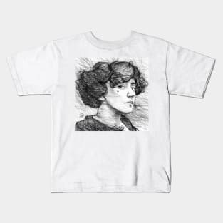 COLETTE pencil portrait Kids T-Shirt